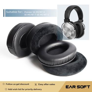 Imagem de Earsoft substituição almofadas para pioneer SE-MS7BT-K SE-MS7BT-T SE-MS7BT-S fones de ouvido earmuff