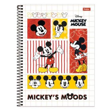 Imagem de Caderno Universitário Mickey Mouse - Mickey's Moods - 80 Folhas - Foro