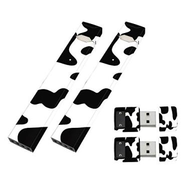 Imagem de MightySkins pacote com 2 películas de cobertura total compatíveis com Juul e Carregador - Estampa de vaca | Capa protetora de vinil durável e exclusiva | Fácil de aplicar, remover | Feito nos EUA