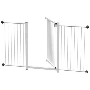 Imagem de Grade Portão Pet Bebê Divisor Ambiente 133 A 138 Cm Branco