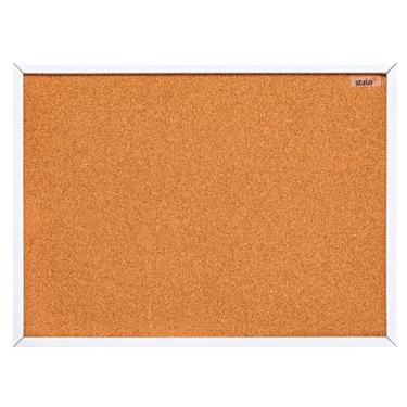 Imagem de Quadro de Aviso Cortiça Moldura Fit Branco STALO, 100x70