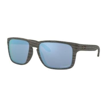 Imagem de Óculos de Sol Oakley Holbrook XL Woodgrain W/ Prizm Deep Water Polarized-Masculino