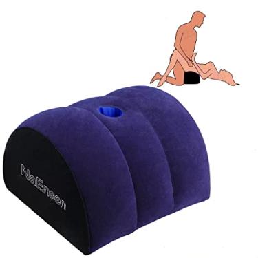 Imagem de NaEnsen Sex Toys Dildo Half Moon Pillow Adult Toy Mount for Coupe Sex Women G Spot Position Cushion Multifunctional Inflatable Support Pillow