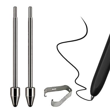 Imagem de Pacote com 2 pontas de substituição de liga de titânio compatíveis com Galaxy Z Fold 4/3 S Pen e S Pen Pro Stylus, pontas de lápis de substituição para Galaxy Z Fold 3/4, ponta fina