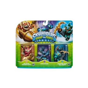 Imagem de Activision Skylanders SWAP Force: Big Bang Trigger Happy, Star Strike, Anchors Away Gill Grunt - Figuras de Ação Interativas de Brinquedo de Peixe - Tabletop