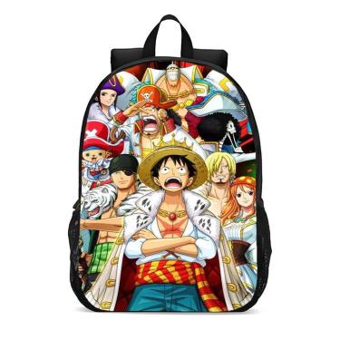 Imagem de Mochila Escolar Infanto Juvenil Anime One Piece Lançamento Novidades 0301-Unissex