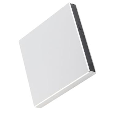 Imagem de Gravador de CD DVD Externo, Driver de Disco óptico de DVD Externo Plug and Play Multifuncional, Portátil Ultrafino, Velocidade de Transferência Rápida, USB 2.0 para Desktop (Prata)