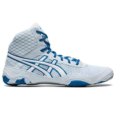 Imagem de ASICS Tênis feminino de luta livre MATBLAZER, Céu/Branco, 45