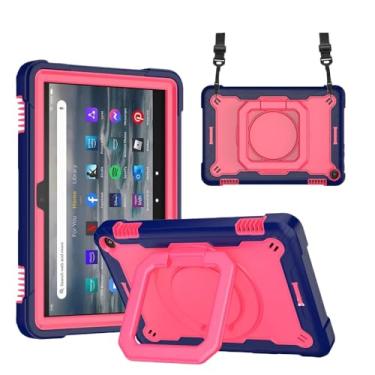 Imagem de Capa para tablet Amazon Fire HD8/HD8 HD 8 Plus 2022 12ª geração para tablet Fire 7 2022 12ª geração (azul-marinho, Fire 7 2022)