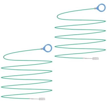Imagem de lasuroa Ferramenta de limpeza automática de drenagem de teto solar, escova de limpeza de tubo de 299 cm, escova de drenagem de fio flexível extralonga ferramenta de dragagem para sistema de filtro de