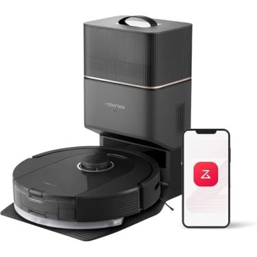 Imagem de Robô aspirador de pó e passa pano Roborock Q5 Pro+, esvaziamento automático, sucção de 5.500 Pa, escova DuoRoller, navegação precisa, ideal para pisos duros, tapetes e pelos de animais de estimação