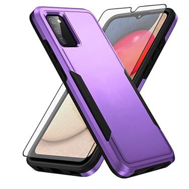 Imagem de Asuwish Capa de telefone para Samsung Galaxy A02s com protetor de tela de vidro temperado e acessórios para celular de proteção de corpo inteiro híbrido fino Glaxay A 02s Galaxies Ao2s M02s SM-A025V