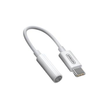 Imagem de Cabo Adaptador Usb C X Fone Ouvido P2 Samsung Branco Joyroom