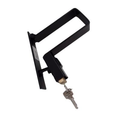 Imagem de Trava portão de garagem N8 de 12,5 x 4cm com cadeado 30mm - SABRA FERR