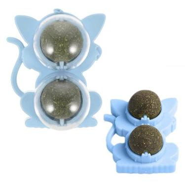 Imagem de Brinquedo Erva de Gato Pet Catnip Bolinha Bola Natural Menta Interativ