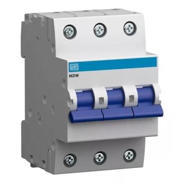 Imagem de Disjuntor Tripolar 70a Din MDW Curva C Weg - WEG 