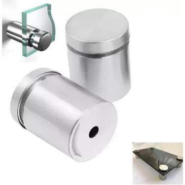 Imagem de Prolongador 25X25 Inox Suporte Vidro, Mad, Painel Kit 4Uni K - AGS