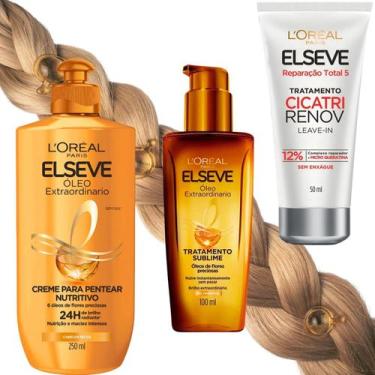 Imagem de Kit Elseve Oleo Extraordinario Reparação Total 5 Cicatri - L'Oreal Par