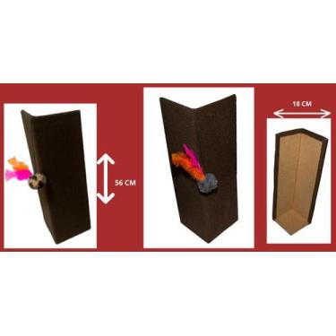 Imagem de Arranhador Gato Cama Box Sofá Canto Kit 2 Unidades - Begin Pet