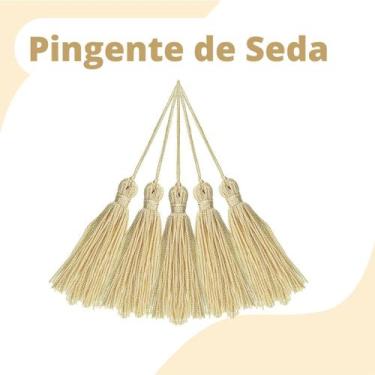 Imagem de Pingente De Seda Tassel - Franja - Amarelo Bebê - Com 20 Unidades - Ny