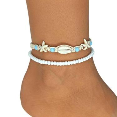 Imagem de Tornozeleira Proteção Iemanjá Macramê - Balaio de Santo