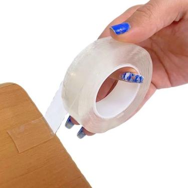 Imagem de Fita Dupla Face Extra Forte Transparente NanoGel Silicone Mágica Adesi