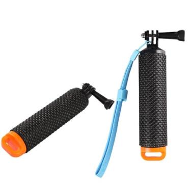 Imagem de Walway Bastão de selfie portátil à prova d'água flutuante monopé compatível com câmeras de ação GoPro Hero 10, 9, 8, 7, Hero Session, Fusion, Max, AKASO, SJCAM, DJI Osmo (laranja)