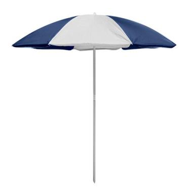 Imagem de Guarda Sol de Praia Grande Sombreiro Piscina Camping Pesca Aço Pintado