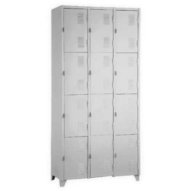 Imagem de Roupeiro em aço com 12 portas pequenas - MOVEIS VITORINO