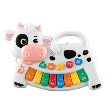Imagem de Teclado Infantil Meu Primeiro Teclado Vaquinha BR1509 - Mult - Multiki