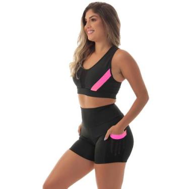 Imagem de Conjunto Fitness Fristyle Short E Top Academia Feminino, G