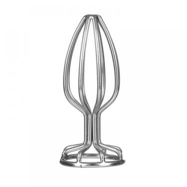 Imagem de Plug Anal Vazado Em Aço Inoxidável Tamanho P - 6,6 X 2,7 Cm - YOUVIBE