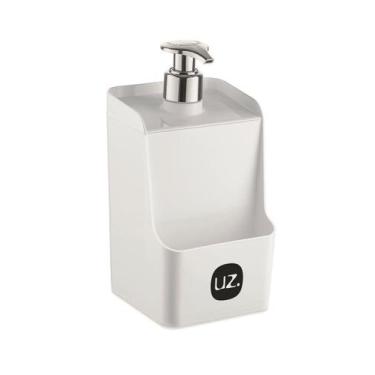 Imagem de Porta Detergente Slim Sabão Líquido Dispenser Com Suporte Para Esponja