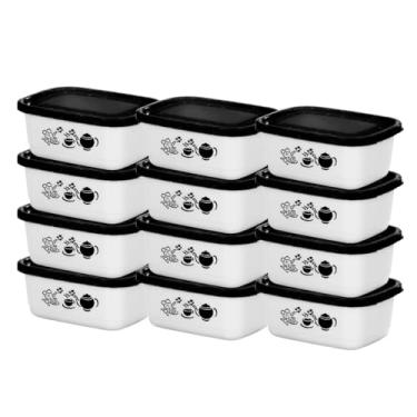 Imagem de Kit 12 Marmitas Porta Mantimentos Potes Vasilhas Plásticas