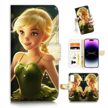 Imagem de Para Samsung S21 FE, para Samsung Galaxy S21 FE 5G, capa carteira flip projetada para celular, A26917 Tinkerbell Fairy