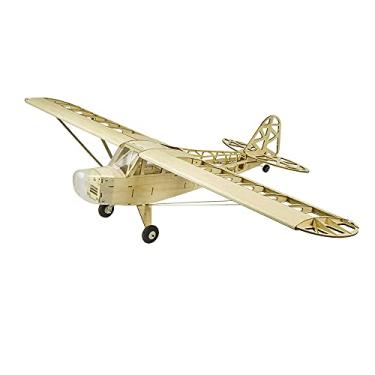 Imagem de Viloga Upgrade Model Airplane Kits Piper Cub J3, 47'' Wingspan Laser Cut Balsa Wood Model Plane Unassembled, DIY Flying Model Aircraft for Adults (KIT+Covering Only)