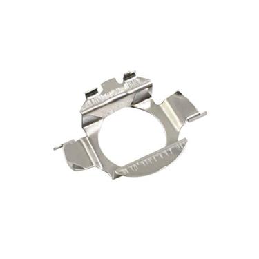 Imagem de uxcell Lâmpadas LED H7 de metal prateado para carro, suporte adaptador de clipe para Bora para Audi A3