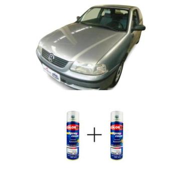 Imagem de SPRAY AUTOMOTIVO Cinza Quazar VW + SPRAY VERNIZ 300ML - Sherwin Willia