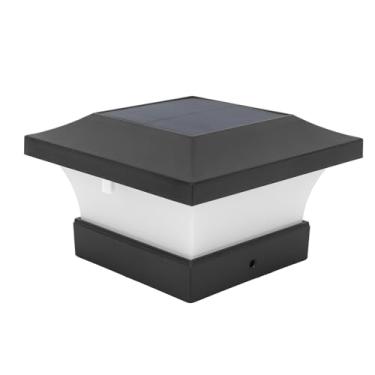 Imagem de Lâmpada Solar Capital Luz Branca 2000mah Ip65 Led Luzes de Poste Solar para Cercas de Pátio Ponte 3w 6000k Luzes de Poste Solar Ao Ar Livre