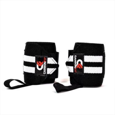 Imagem de Par De Munhequeira Protetor para Pulso Punho Elástico - CARBONFIT, Bra