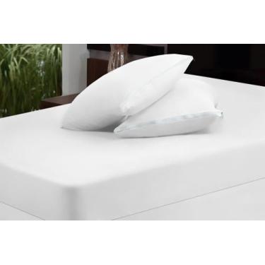 Imagem de Capa de Travesseiro Malha Sonhos e Anjos 01 Peça - Branco - Casa Compl