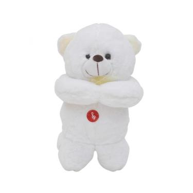 Imagem de Urso Laço Amarelo Rezando Pai Nosso 28cm Pelúcia - Fofy Toys