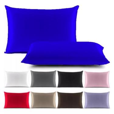 Imagem de Kit 04 Fronhas de Cetim Anti Frizz (02 Pares) 65cm X 50cm - LD Confecç