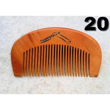 Imagem de Pente De Madeira Barba Cabelo Bigode Personalizado Sua Logo - LUALKI