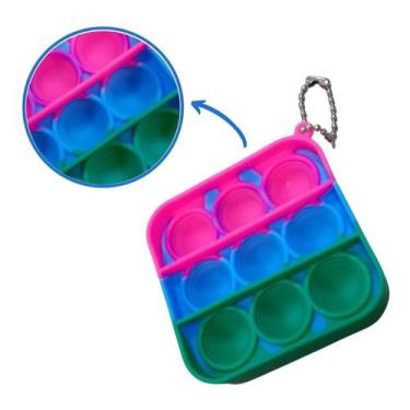Imagem de Chaveiro Brinquedo Anti Stress Pocket Fidget Toy Simple Dimple spinner