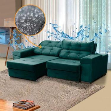 Imagem de Sofá para Sala de Estar 3 Lugares Impermeável Ravello Retrátil 220 Cm 