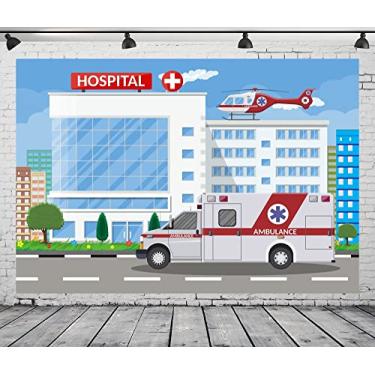 Imagem de Loccor Tecido de 3 x 2 m, pano de fundo de formatura para enfermeira, equipamento médico, fotografia, faixa de escola de enfermagem, hospital, aposentadoria, decorações de festa de aniversário, adereços de estúdio de sessão de fotos para adultos