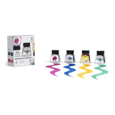 Imagem de Tinta Para Desenho Ink Collection C/4 Rich Tones Winsor & Newton