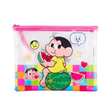 Imagem de Necessaire Estojo Transparente Magali 17x21cm Turma Da Mônica - Taimes