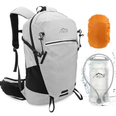 Imagem de Mochila de hidratação, mochila de caminhada de 25L com bolsa de água de 3L e capa de chuva, mochila de água para caminhada, homens e mulheres, mochila de hidratação leve para caminhadas, ciclismo, esc